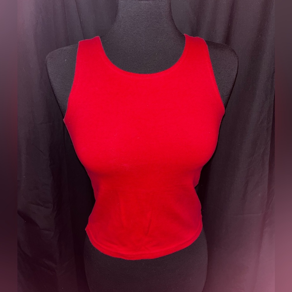 Red Crop Tank